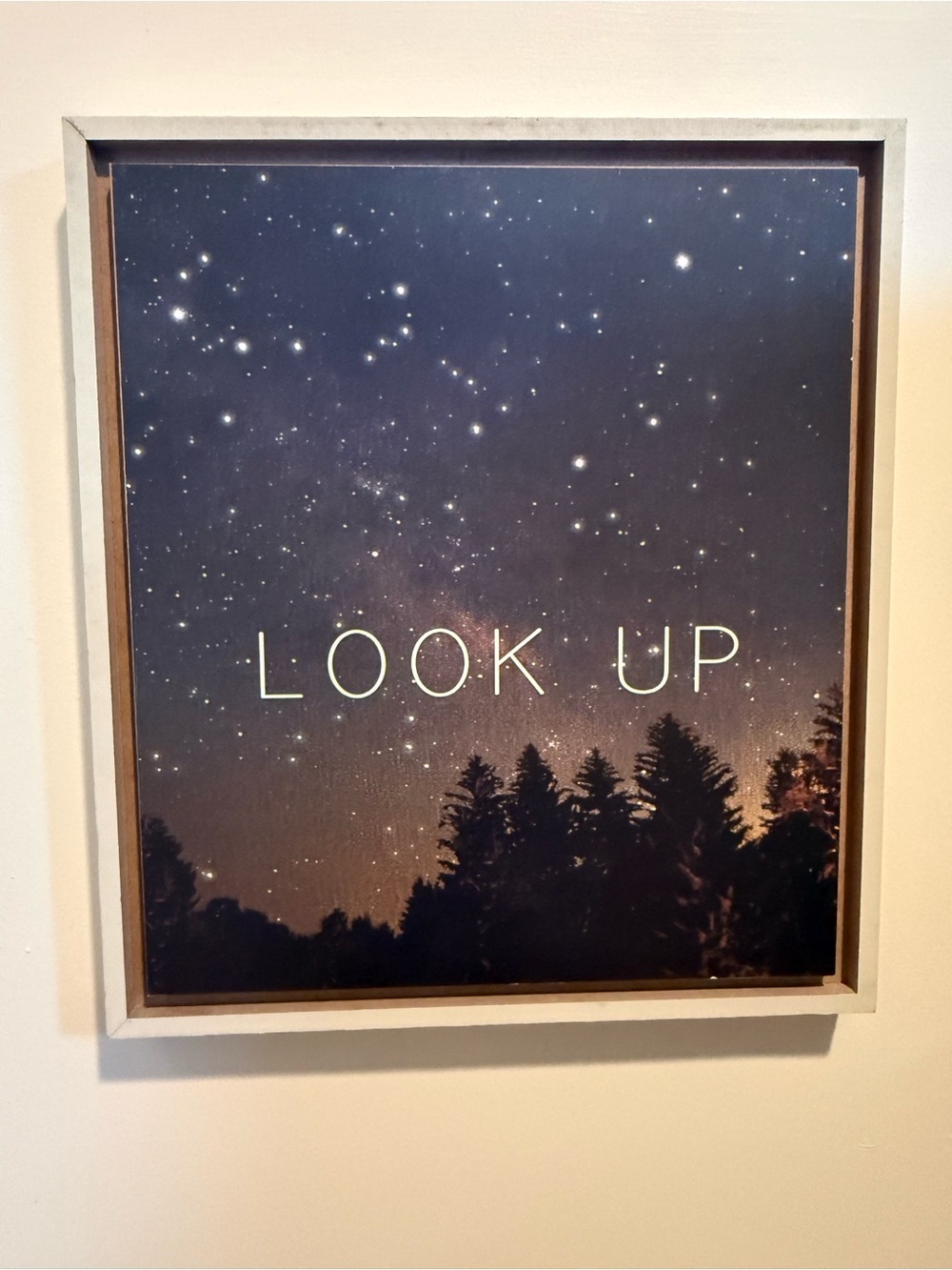 LOOK UP Framed Night Sky Wall Art Photo